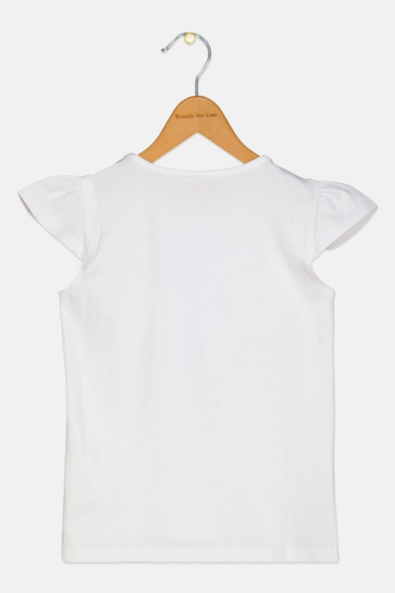 Hamleys Kids Girl Short Sleeve Graphic Print Top, Multicolor - Image 2